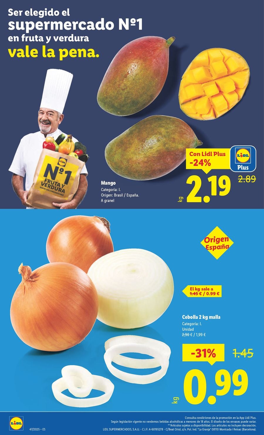 Lidl Spain Offers from 17 to 23 November 2025 Weekly offers
