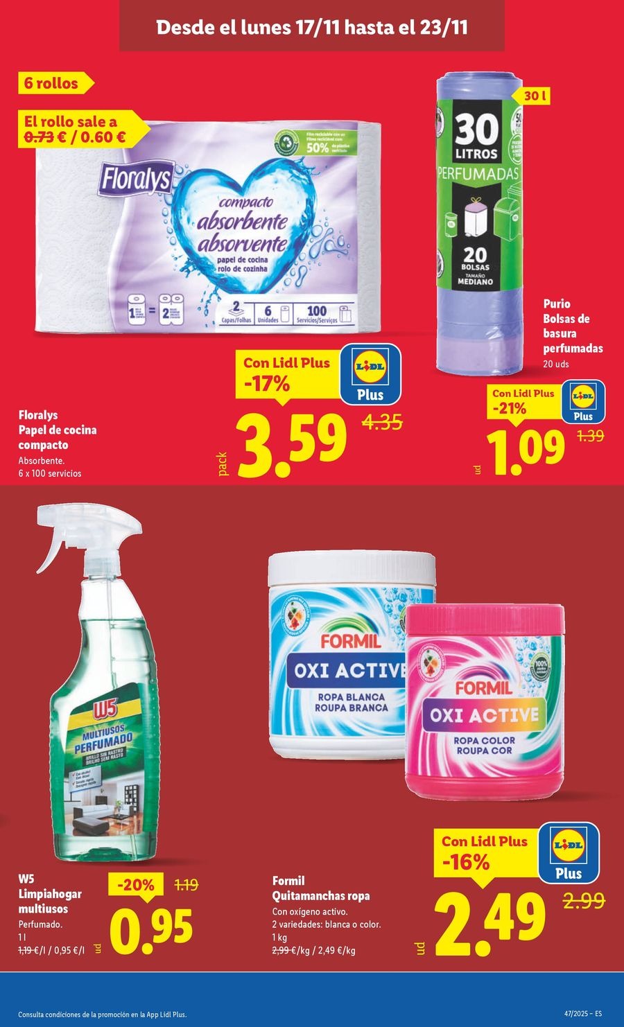 Lidl Spain Offers from 17 to 23 November 2025 Weekly offers