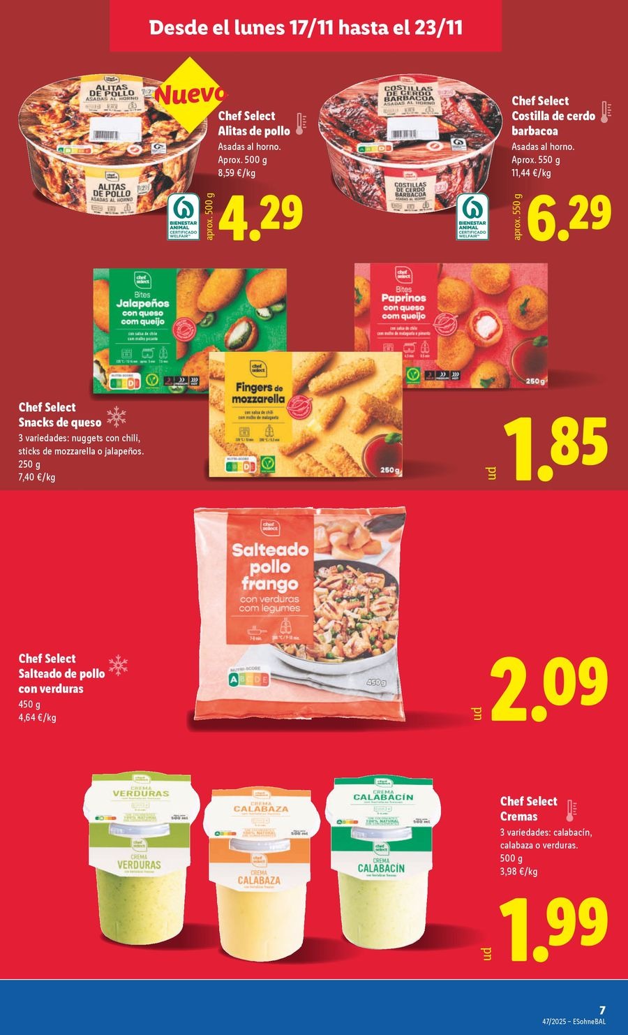 Lidl Spain Offers from 17 to 23 November 2025 Weekly offers
