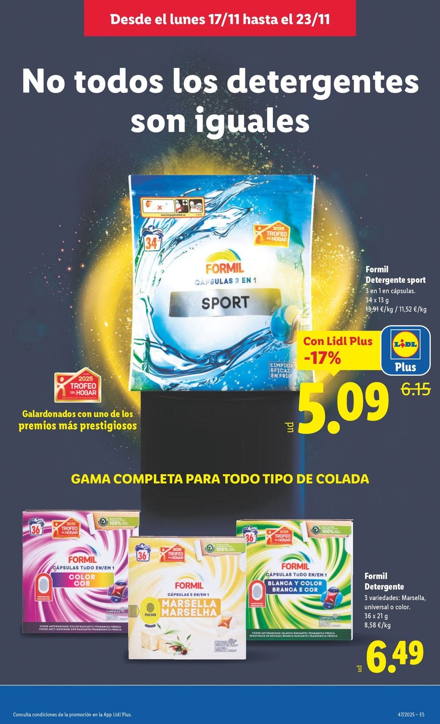 Lidl Spain Offers from 17 to 23 November 2025 Weekly offers