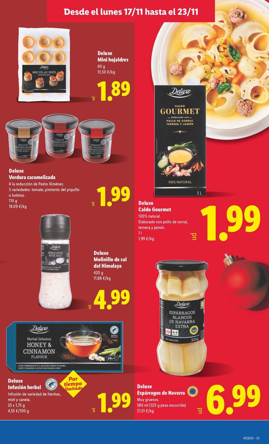 Lidl Spain Offers from 17 to 23 November 2025 Weekly offers