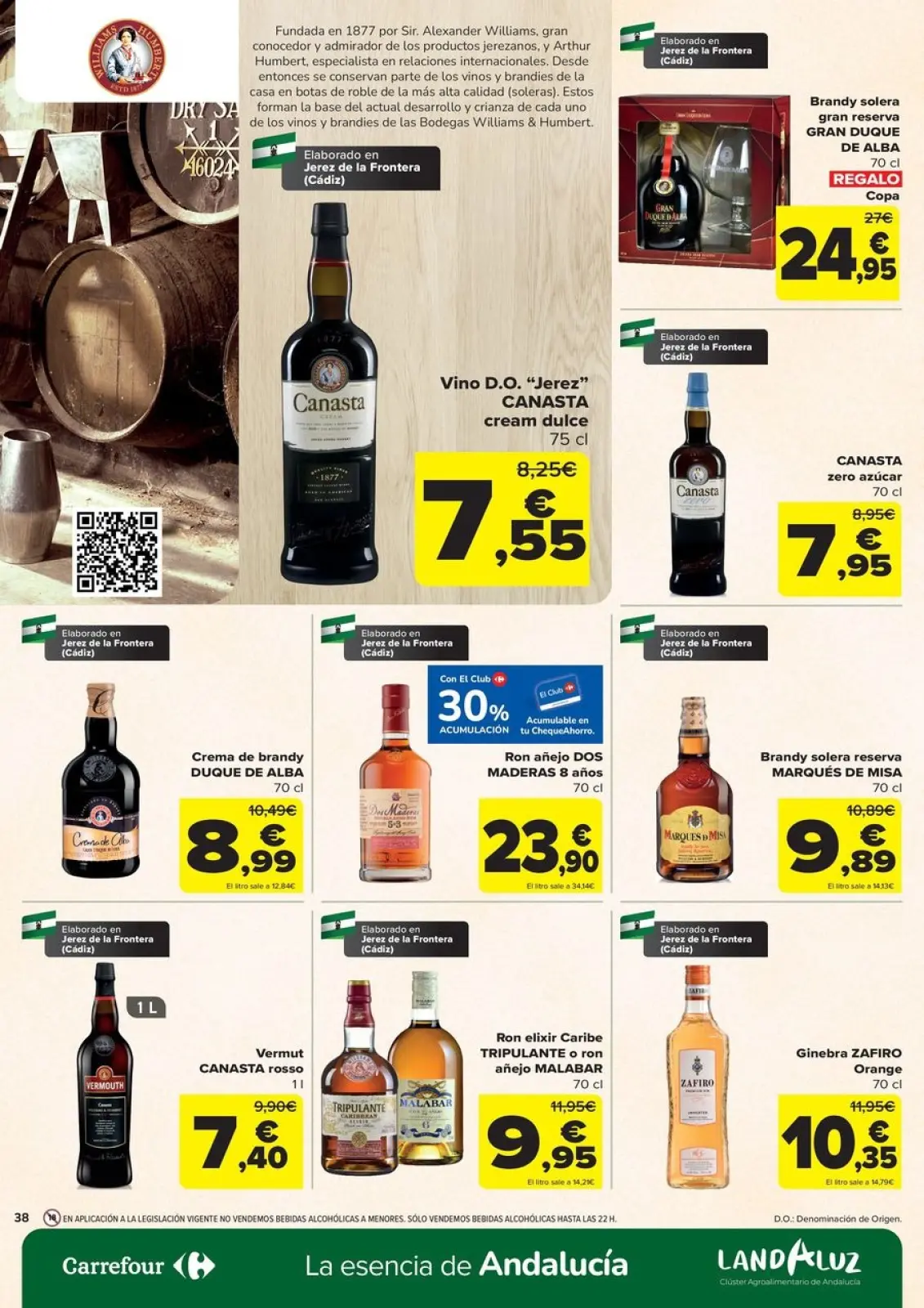 Página 38 en Ofertas en artículos alimenticios locales, dulces, bebidas en Carrefour España