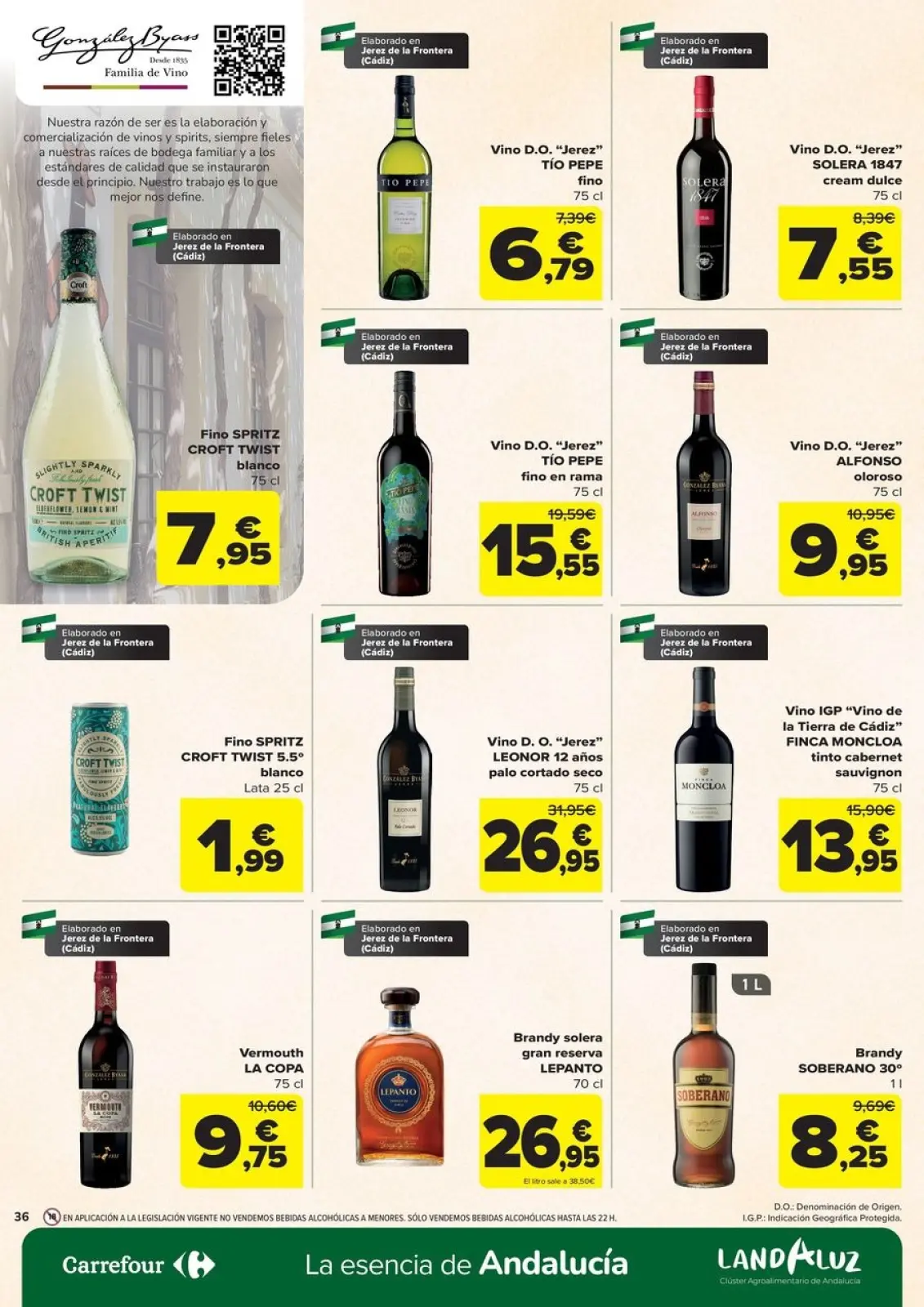 Página 36 en Ofertas en artículos alimenticios locales, dulces, bebidas en Carrefour España