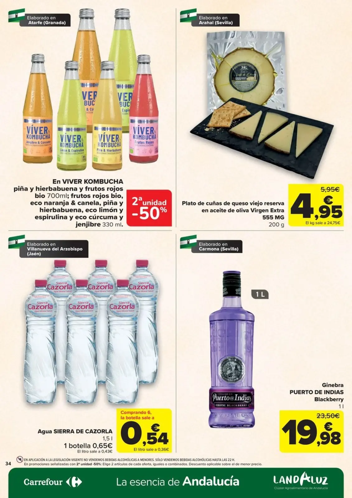 Página 34 en Ofertas en artículos alimenticios locales, dulces, bebidas en Carrefour España