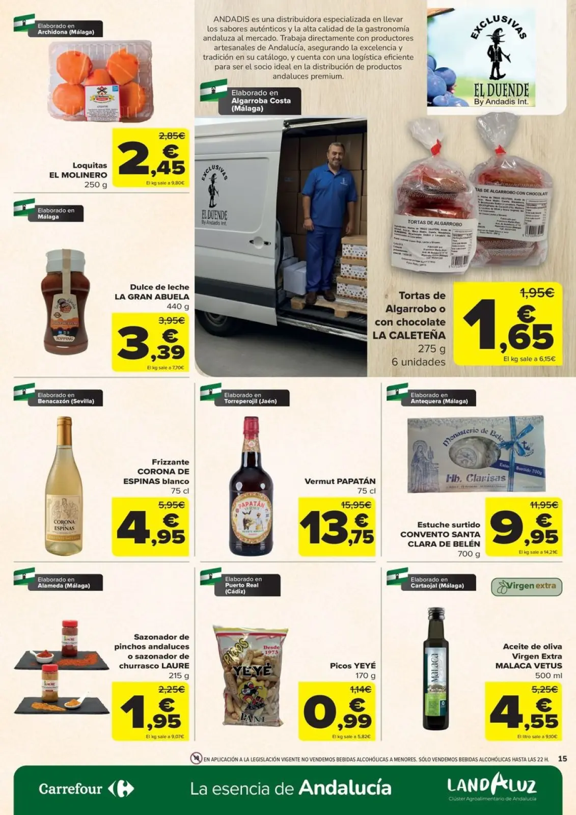 Página 15 en Ofertas en artículos alimenticios locales, dulces, bebidas en Carrefour España