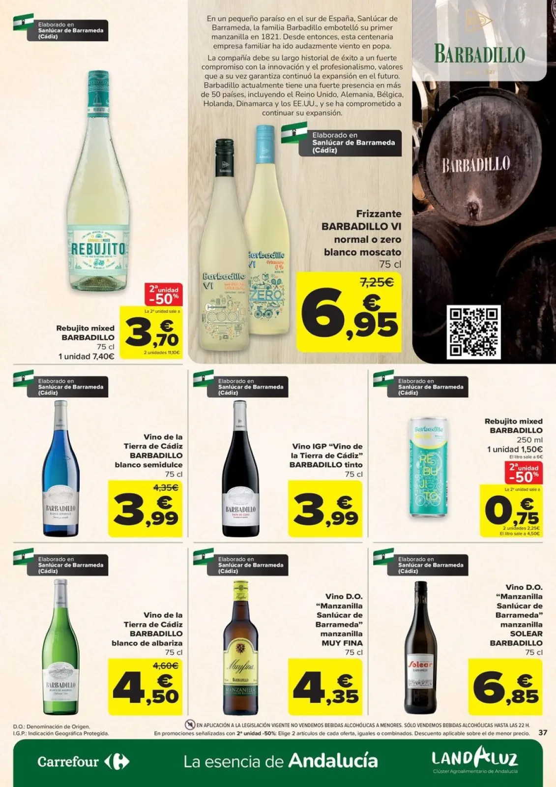 Página 37 en Ofertas en artículos alimenticios locales, dulces, bebidas en Carrefour España