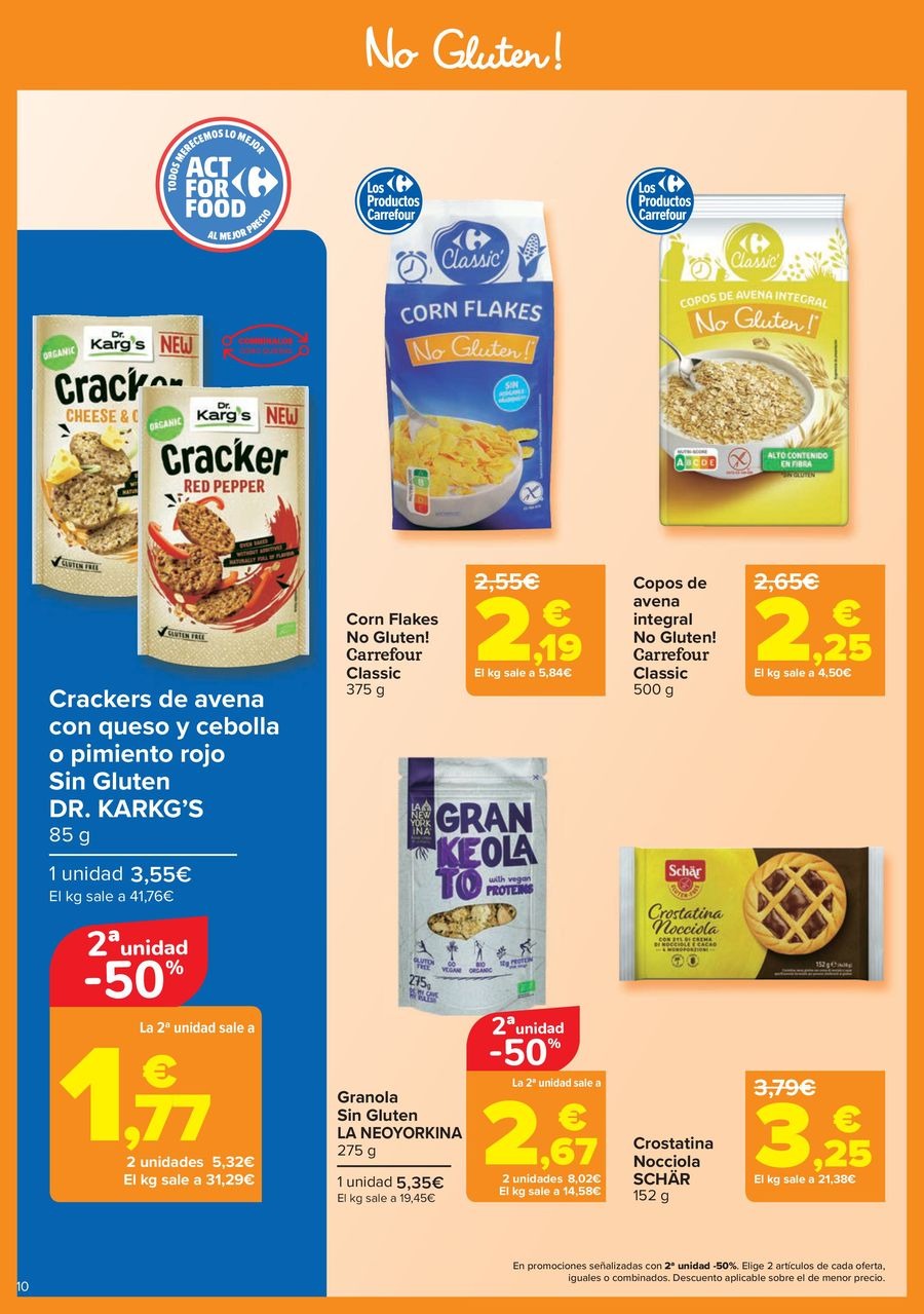 Carrefour Spain Offers from 12 to 24 November 2025 Gluten-free offers