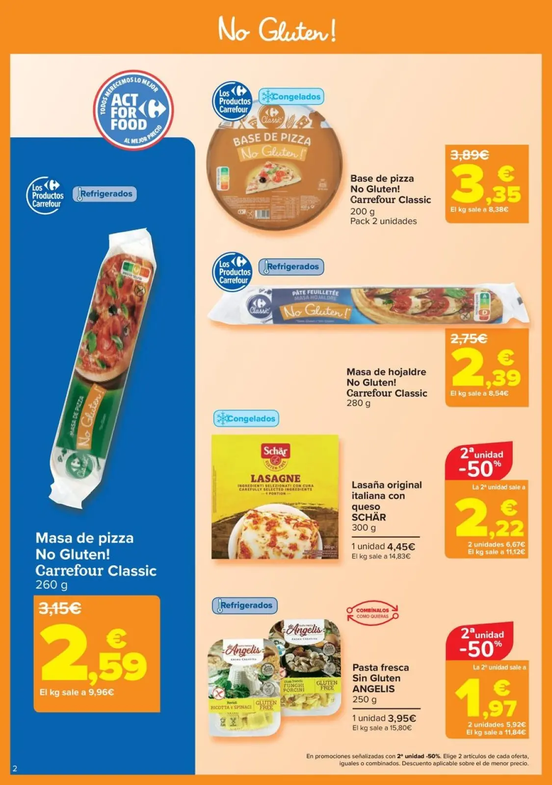 Página 2 en Ofertas sin gluten en Carrefour España