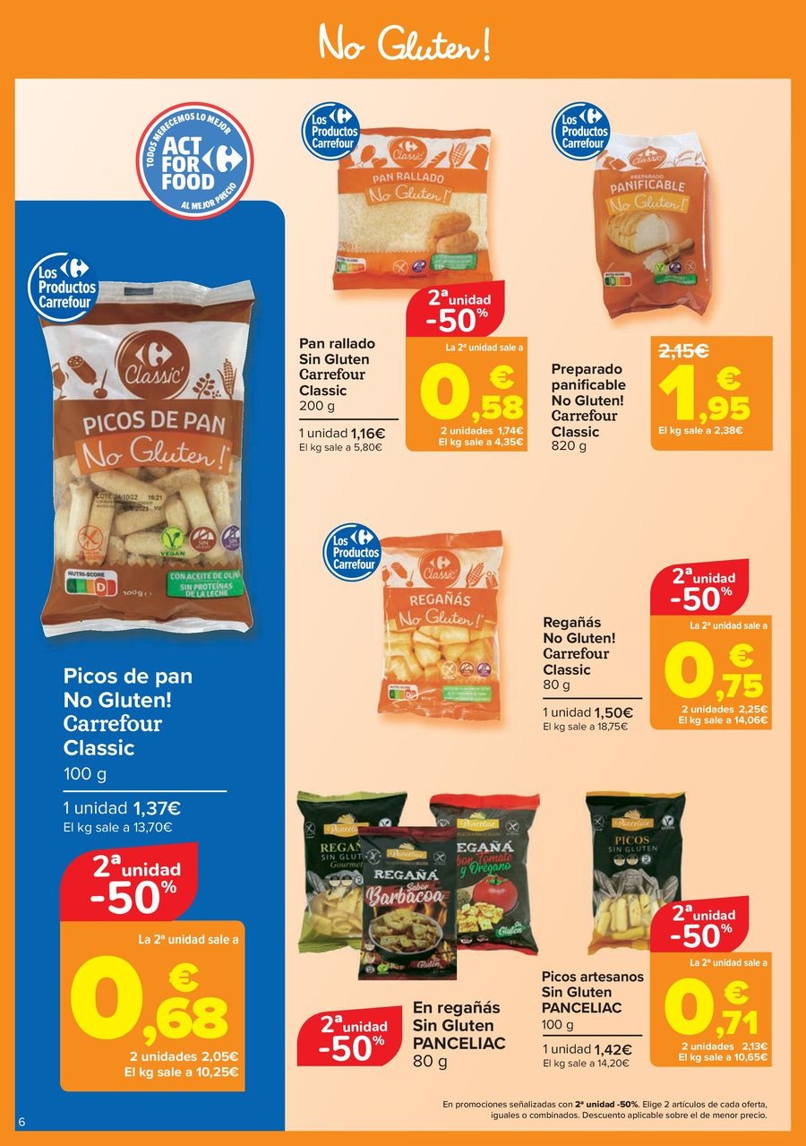 Carrefour Spain Offers from 12 to 24 November 2025 Gluten-free offers