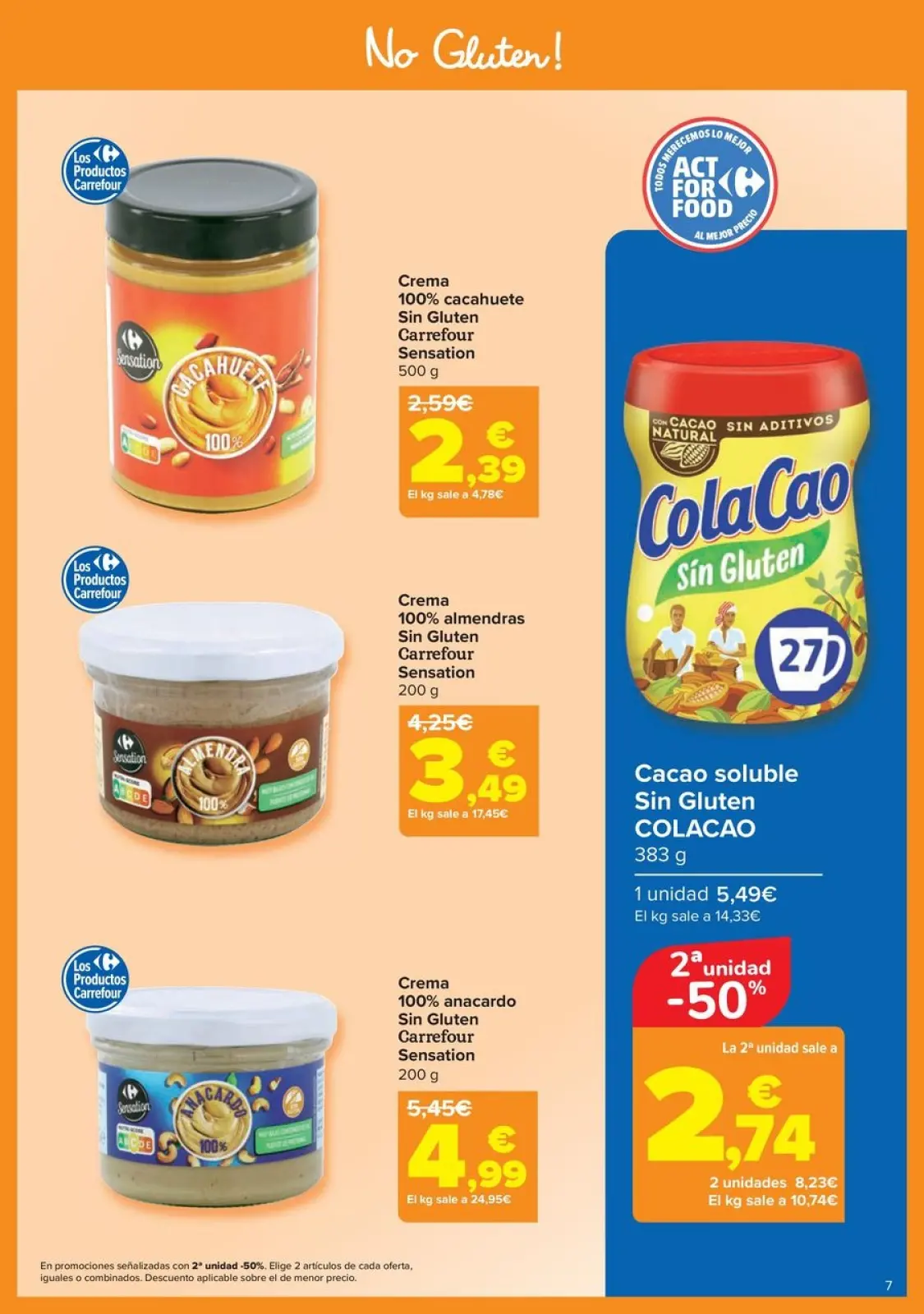 Página 7 en Ofertas sin gluten en Carrefour España