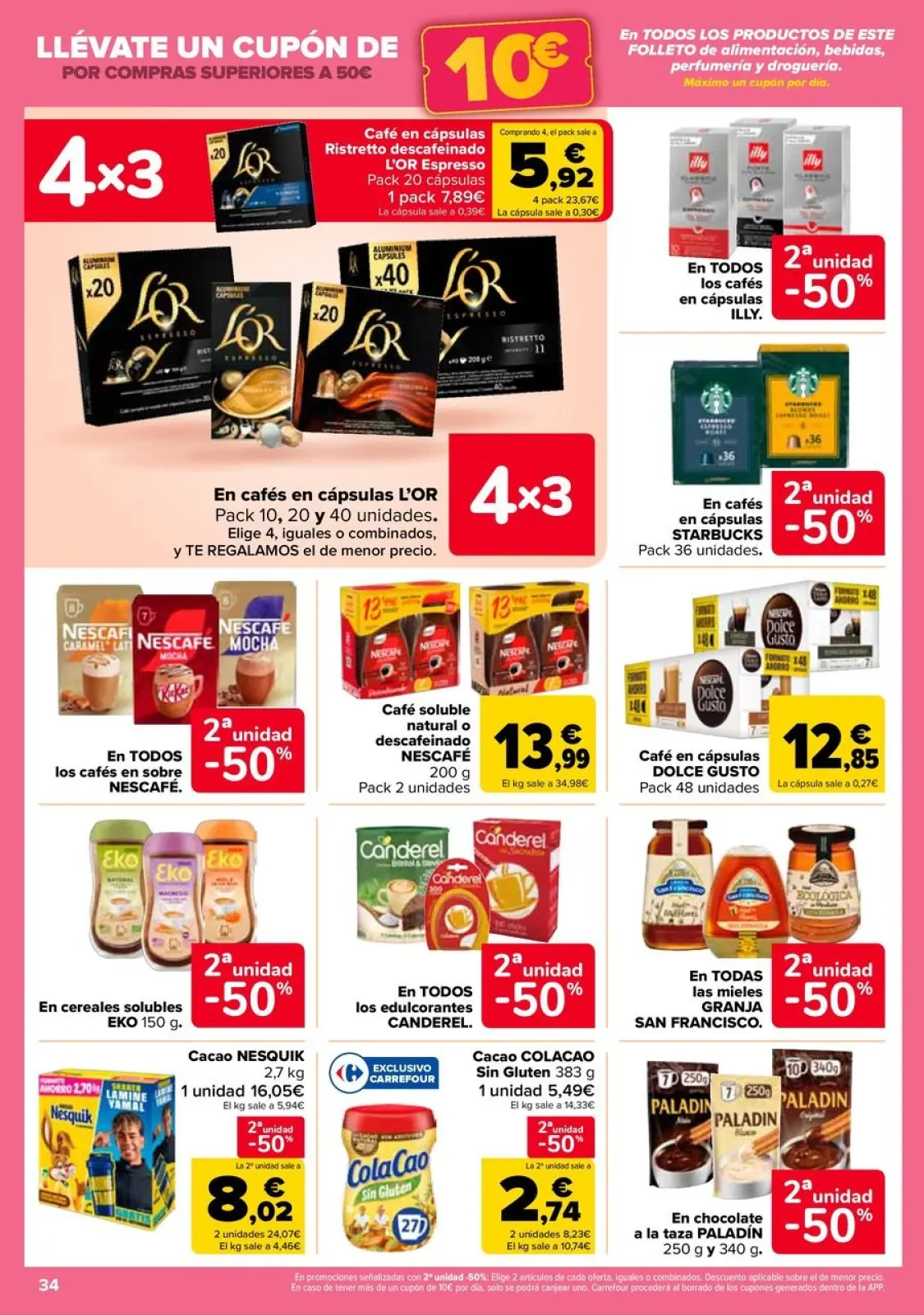 صفحة 34 ضمن عروض اكتساب نقاط النادي في كارفور إسبانيا