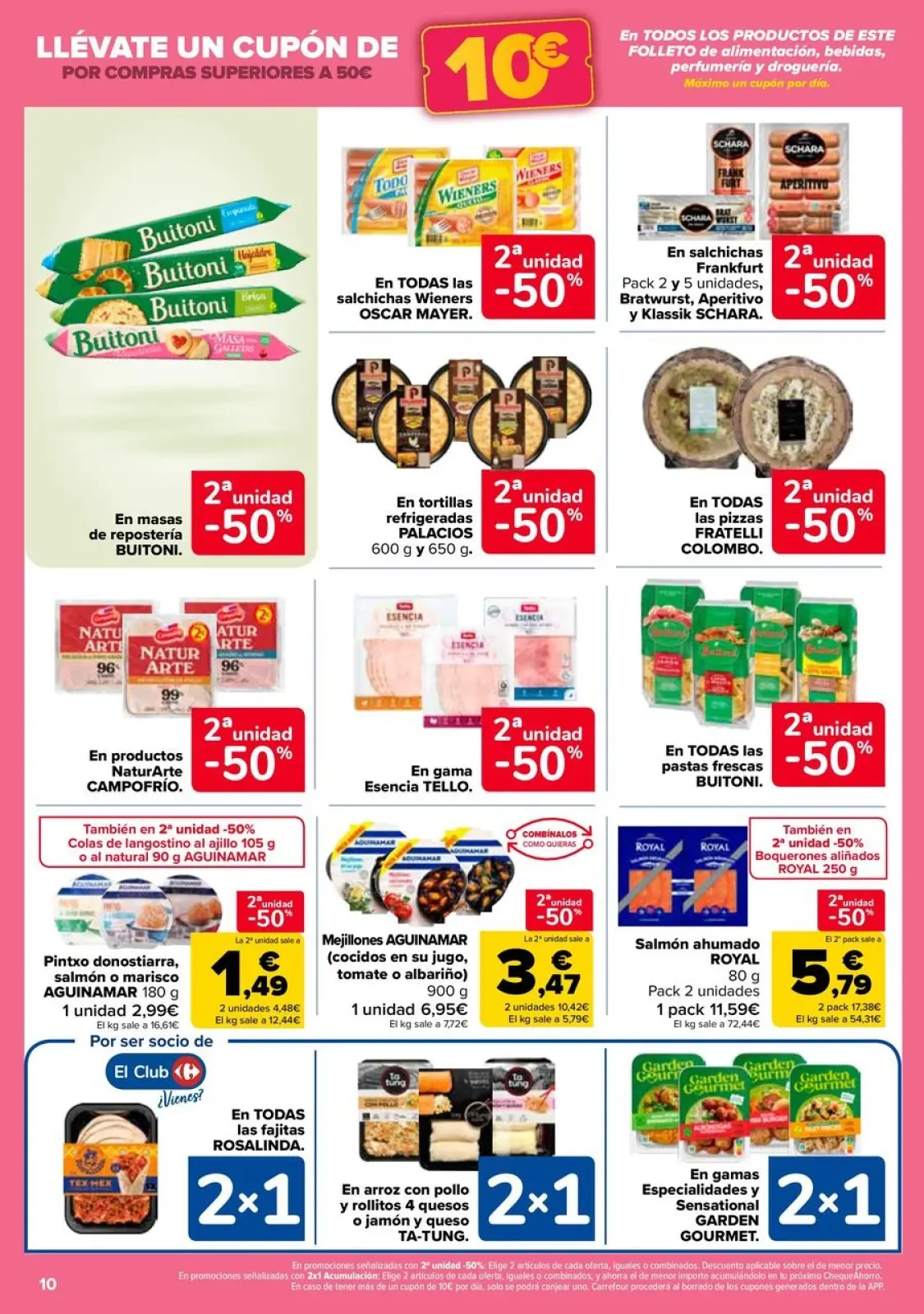 صفحة 10 ضمن عروض اكتساب نقاط النادي في كارفور إسبانيا