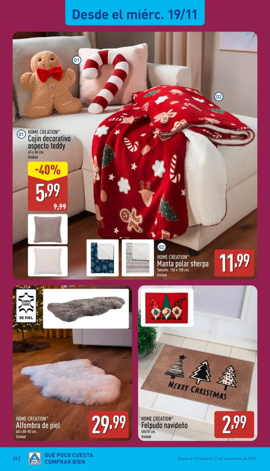 Page 20 dans Offres Comme il coûte peu d'acheter bien chez ALDI Espagne