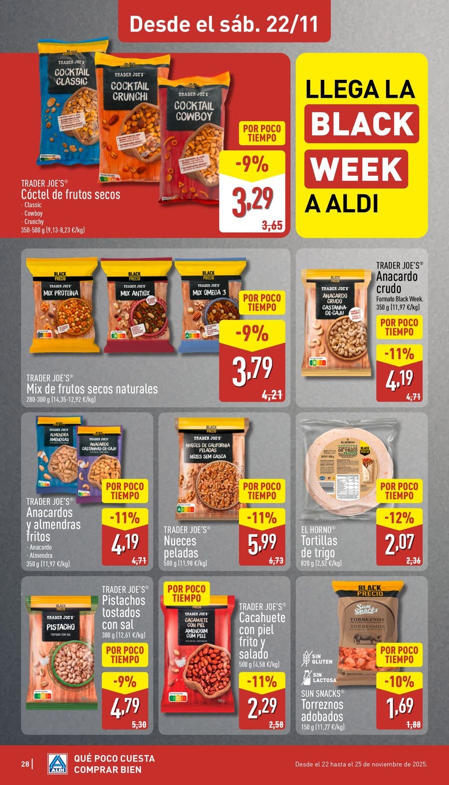 ALDI Spain Offers from 17 to 23 November 2025 Offers How little it costs to buy well