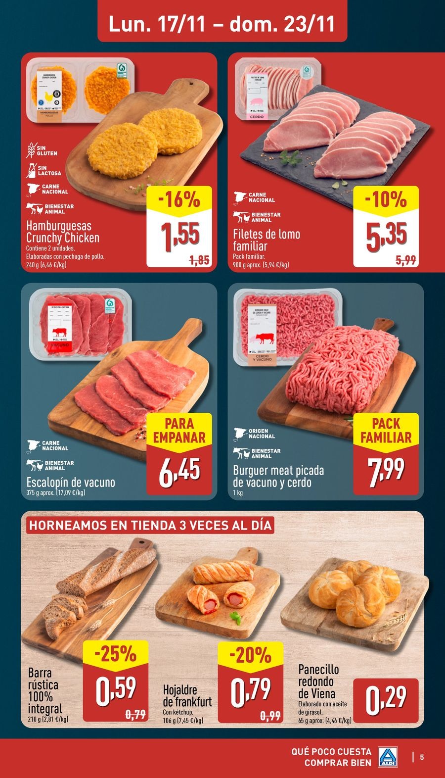 ALDI Spain Offers from 17 to 23 November 2025 Offers How little it costs to buy well