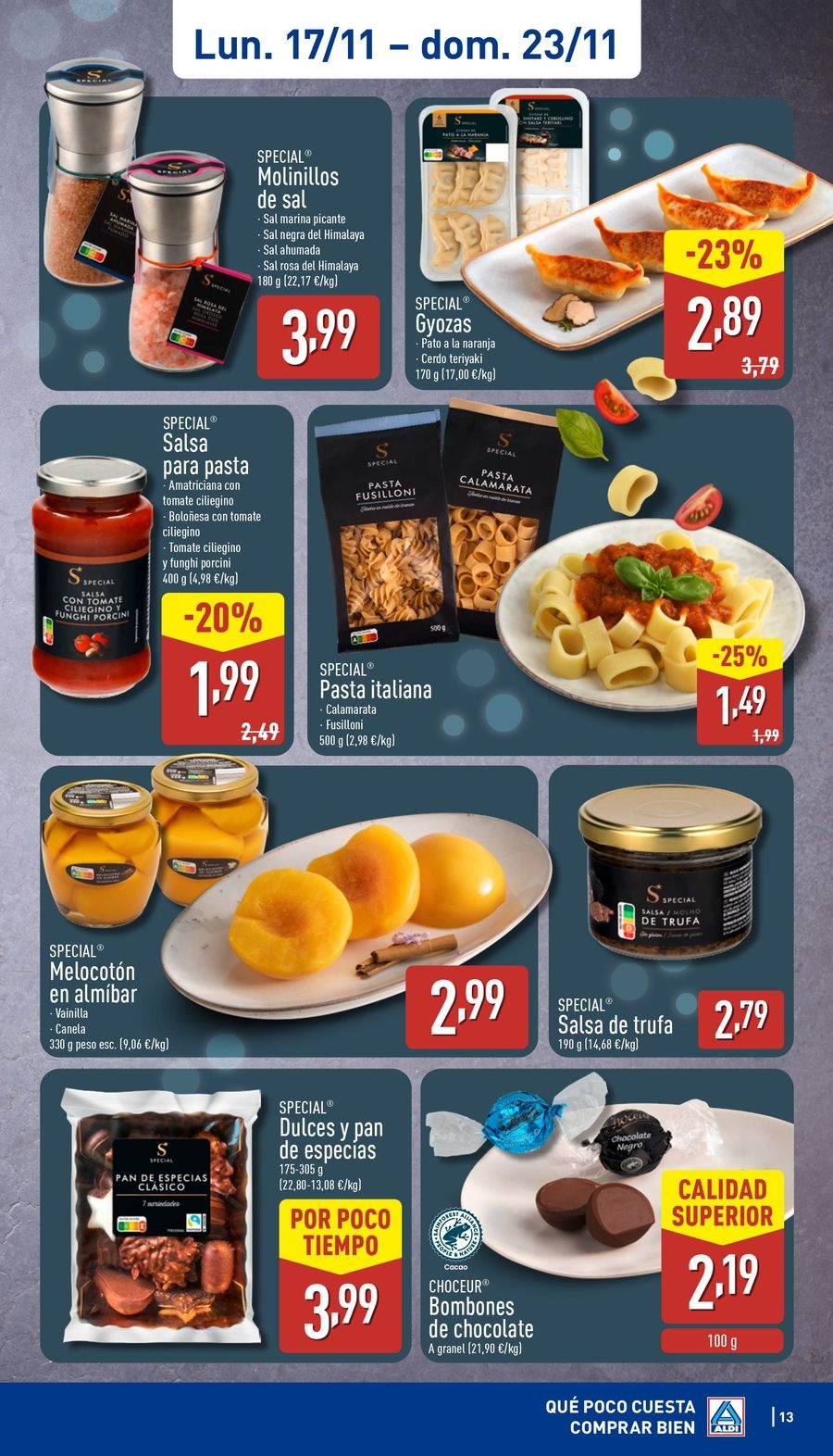 ALDI Spain Offers from 17 to 23 November 2025 Offers How little it costs to buy well