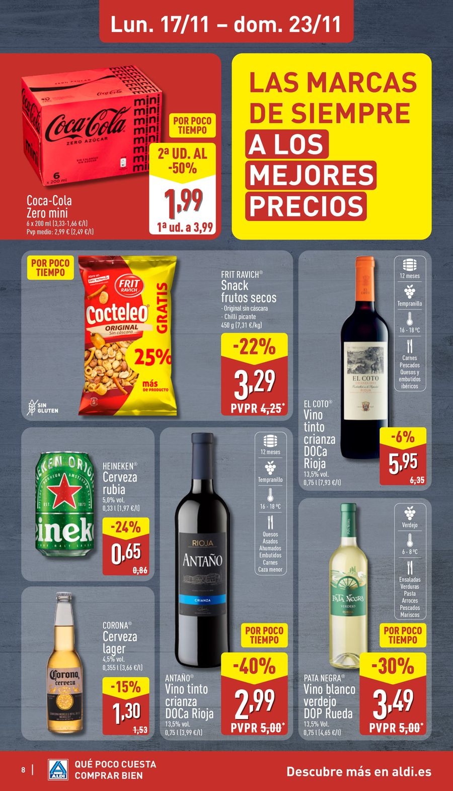ALDI Spain Offers from 17 to 23 November 2025 Offers How little it costs to buy well