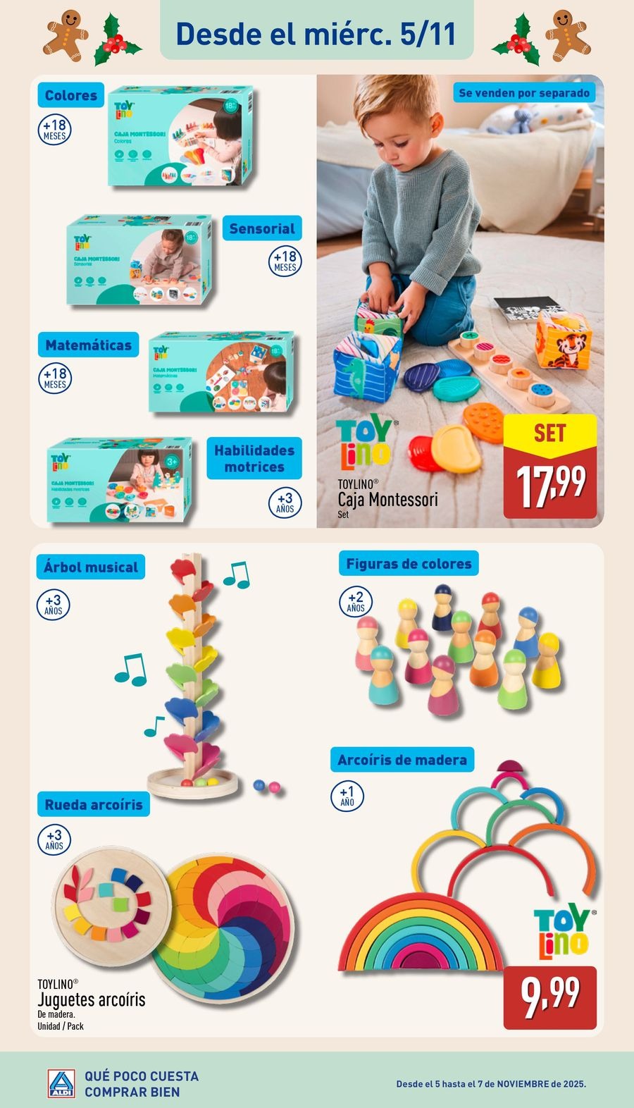 Ofertas de ALDI España de 10 noviembre a 5 diciembre 2025 Ofertas especiales de juguetes