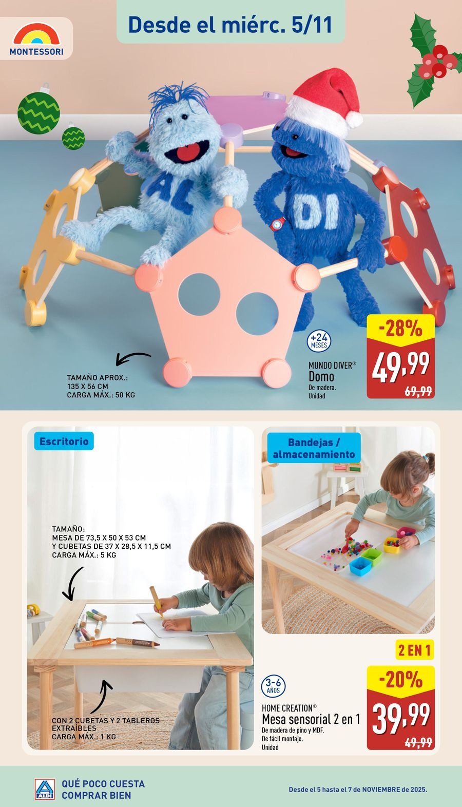 Ofertas de ALDI España de 10 noviembre a 5 diciembre 2025 Ofertas especiales de juguetes