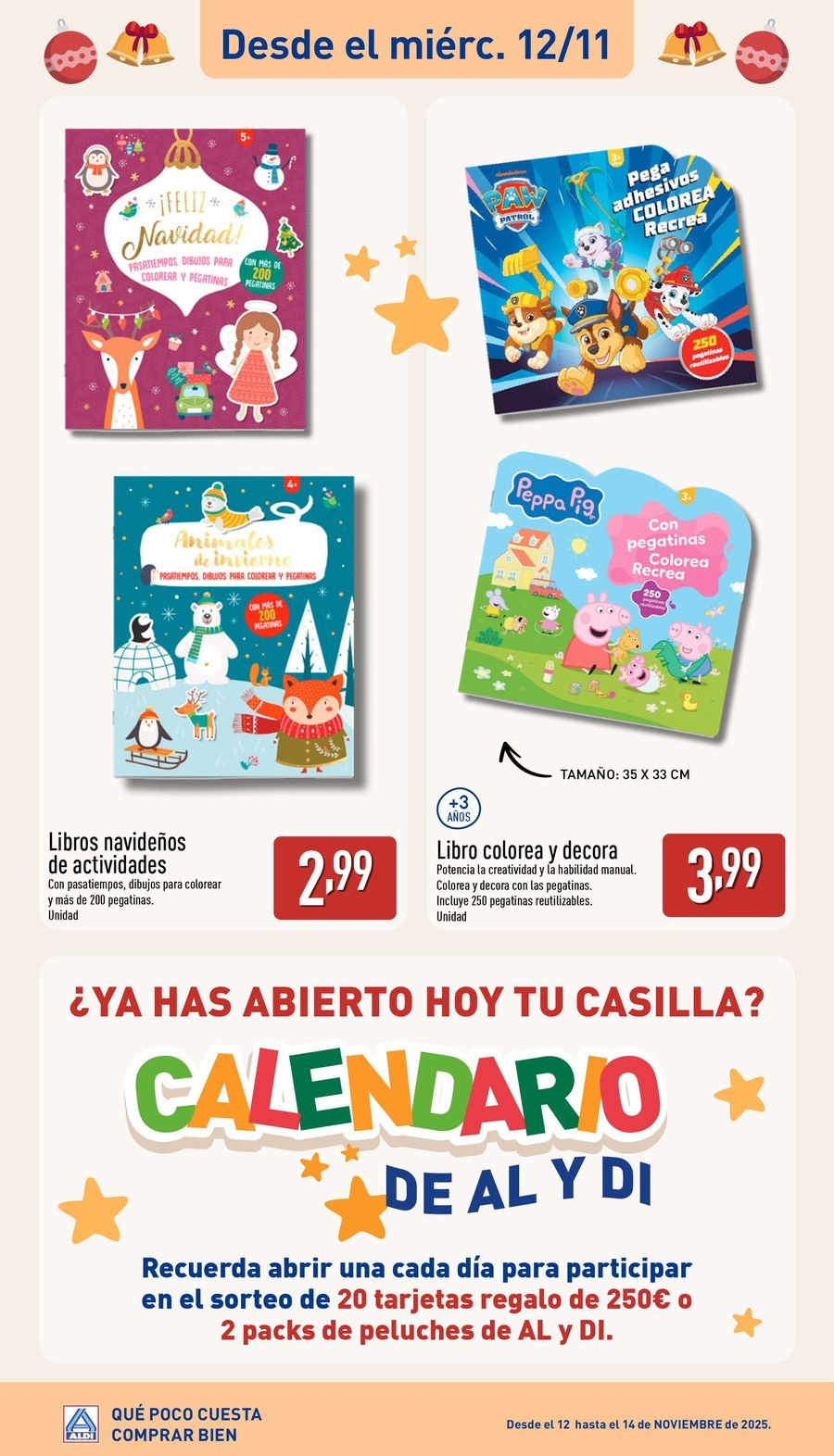 Ofertas de ALDI España de 10 noviembre a 5 diciembre 2025 Ofertas especiales de juguetes