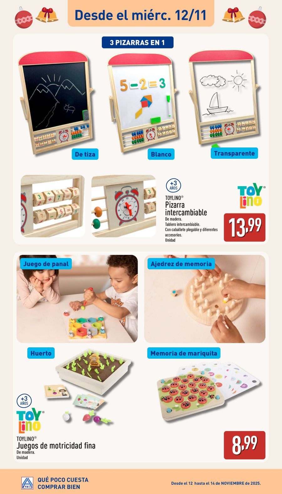 Ofertas de ALDI España de 10 noviembre a 5 diciembre 2025 Ofertas especiales de juguetes