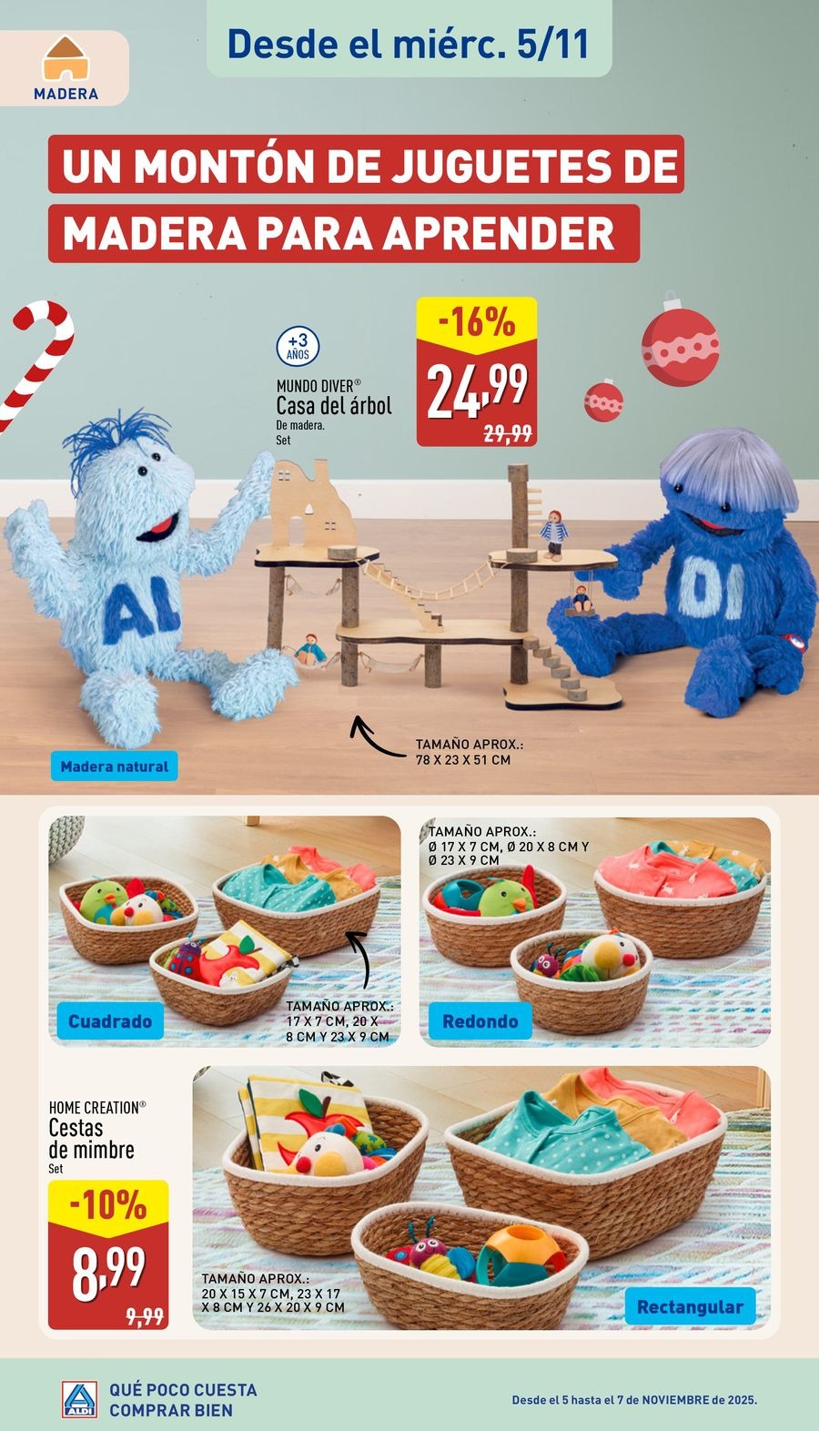 Ofertas de ALDI España de 10 noviembre a 5 diciembre 2025 Ofertas especiales de juguetes