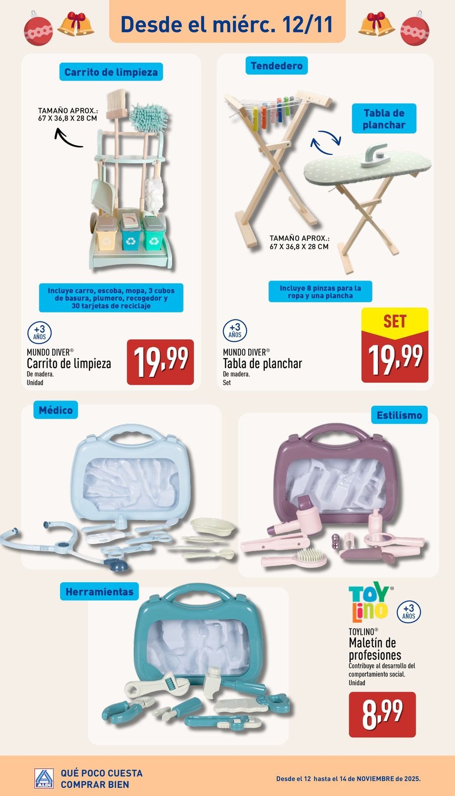 Ofertas de ALDI España de 10 noviembre a 5 diciembre 2025 Ofertas especiales de juguetes