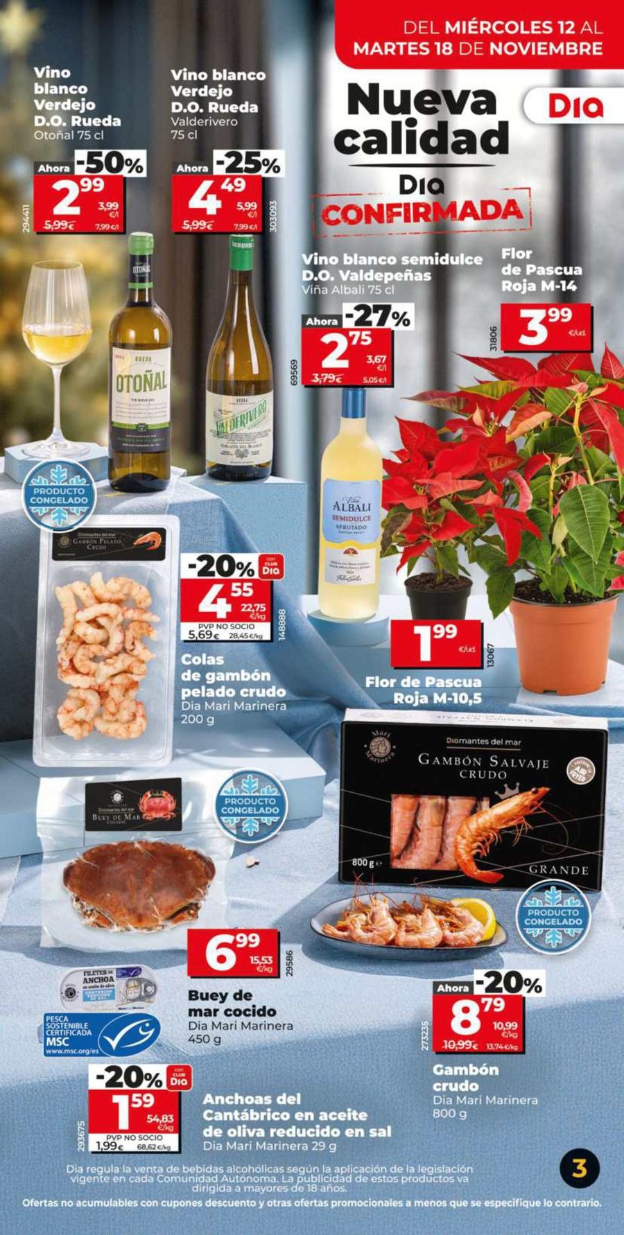 Ofertas de Dia España de 12 a 18 noviembre 2025 Nova qualitat Ofertas