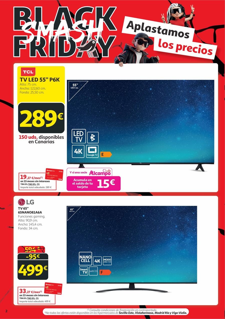 Alcampo Spain Offers from 6 to 19 November 2025 Black Friday Smash Offers