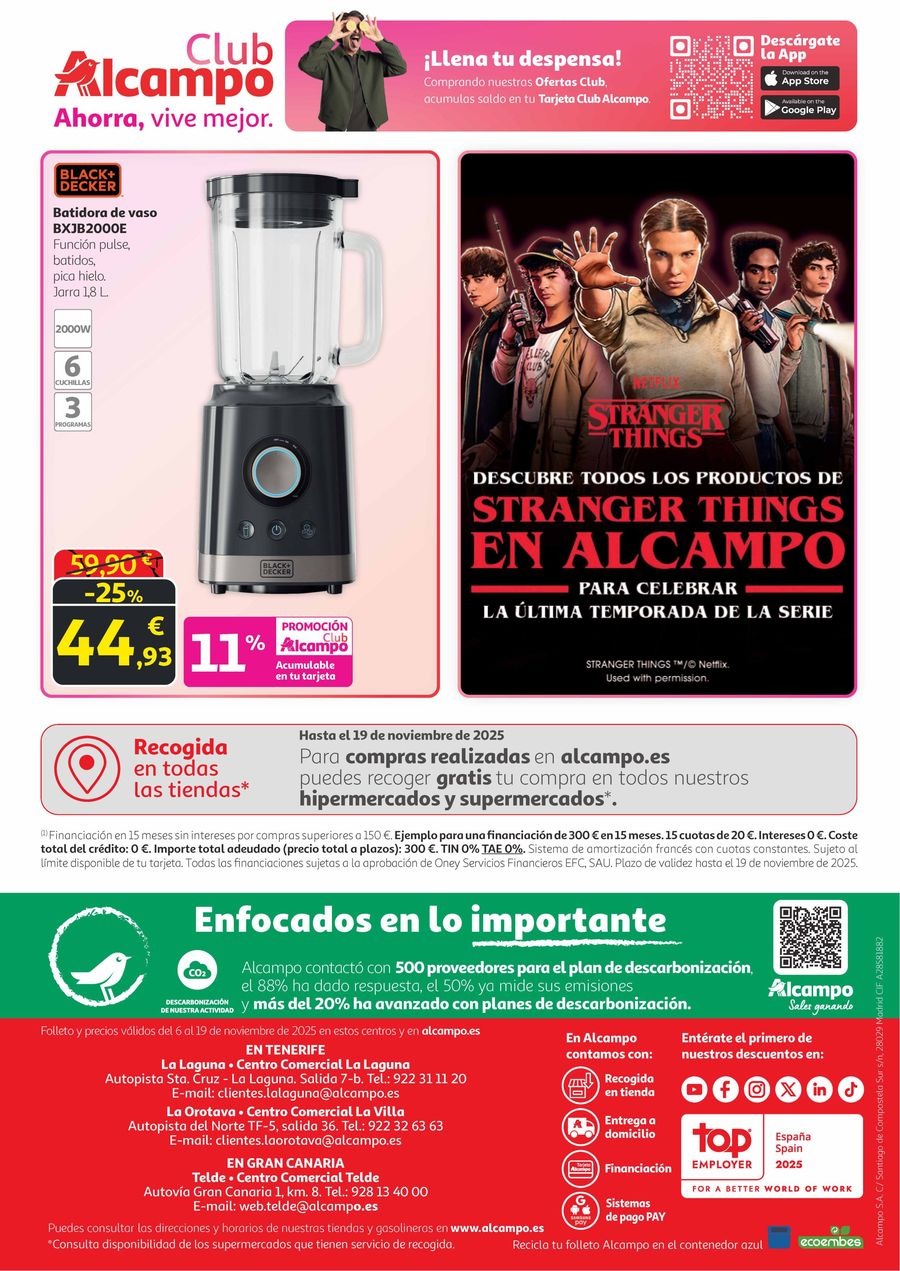Alcampo Spain Offers from 6 to 19 November 2025 Black Friday Smash Offers