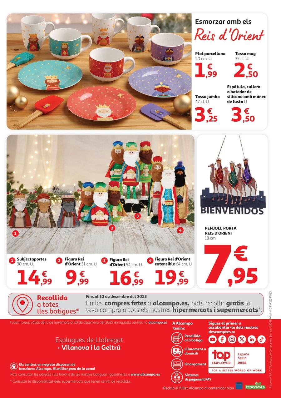 Alcampo Spain Offers from 6 November to 10 December 2025 Christmas decoration offers