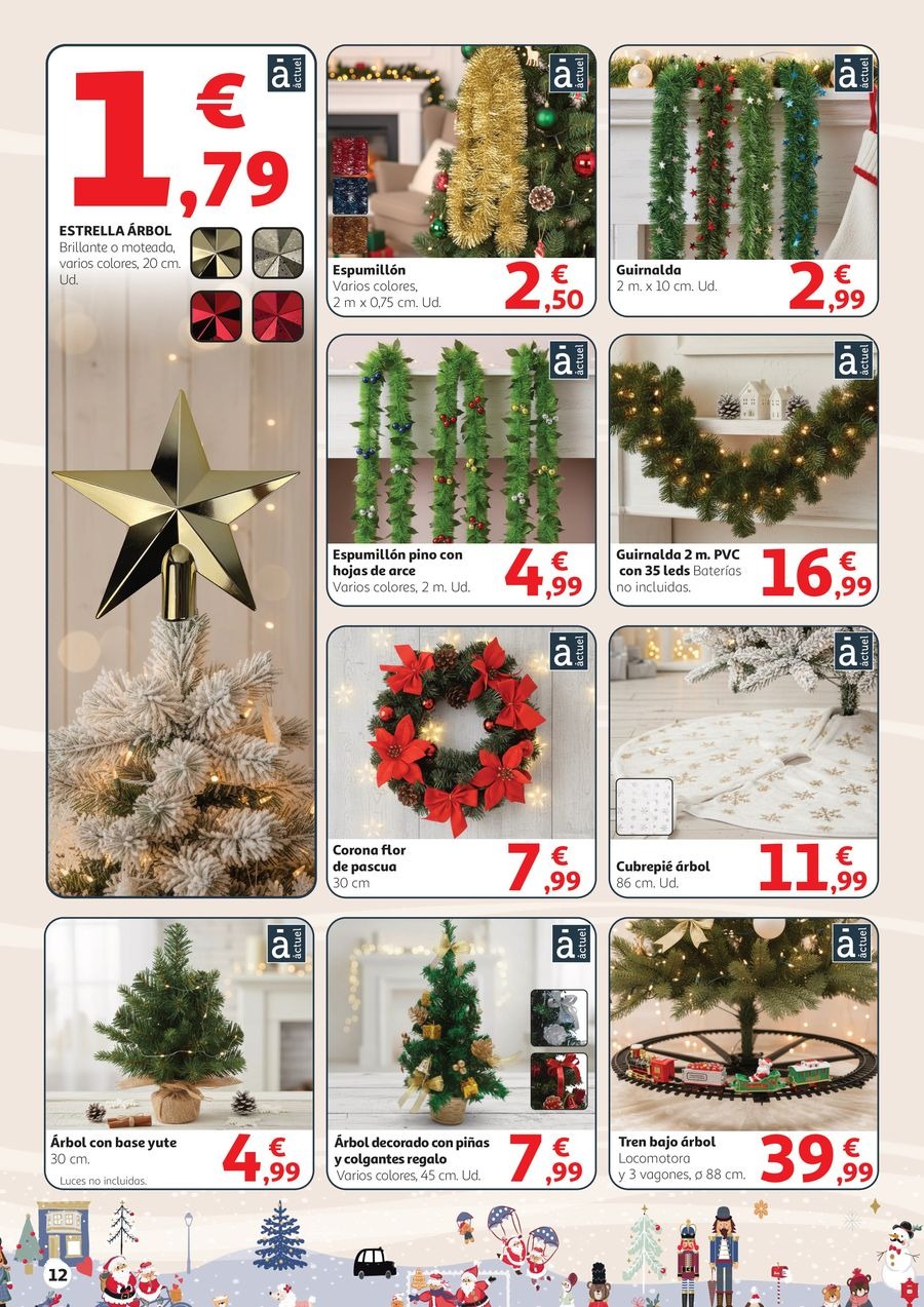 Alcampo Spain Offers from 6 November to 10 December 2025 Christmas decoration offers