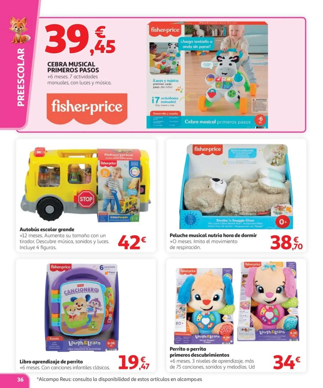 Page 36 dans Offres de Noël enchanté chez Alcampo Espagne