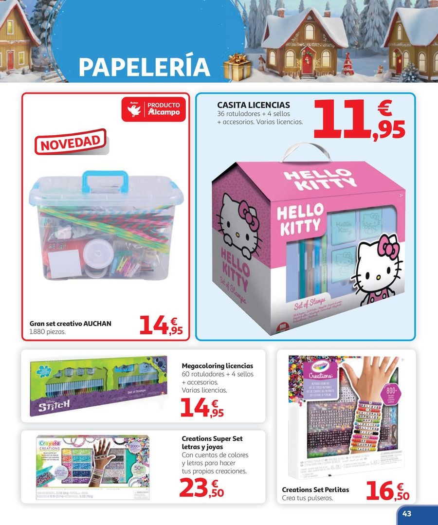 Alcampo Spain Offers from 3 November to 24 December 2025 Enchanted Christmas offers