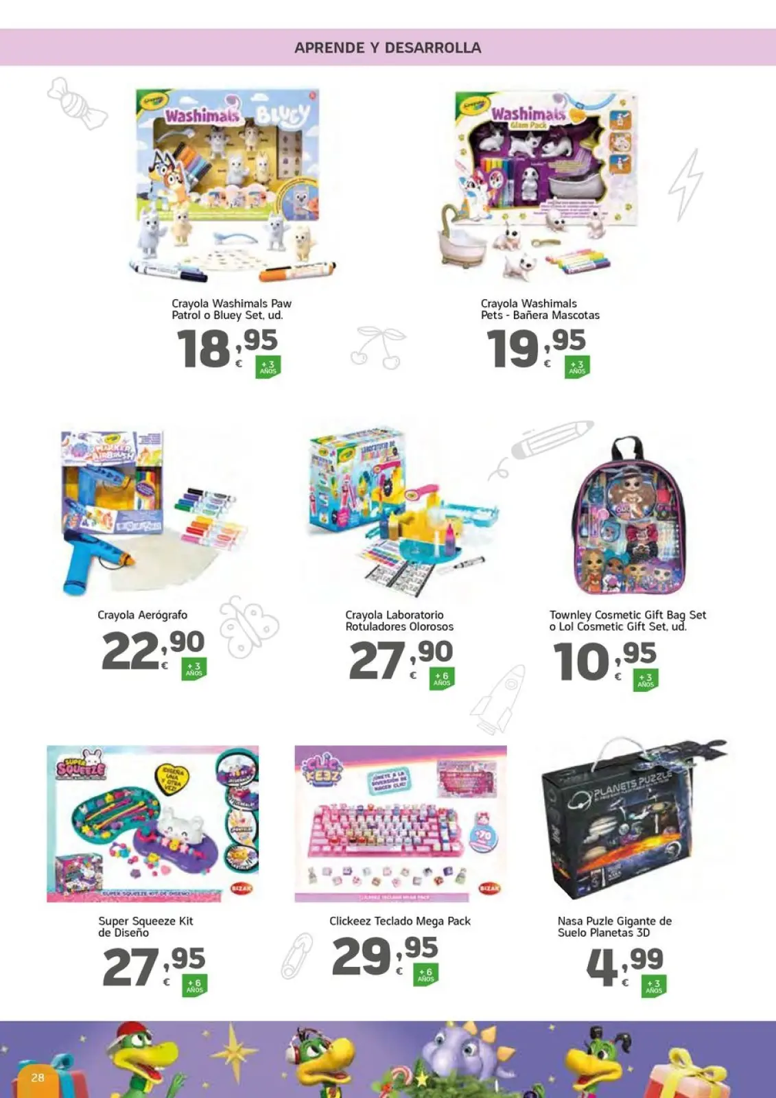 Page 28 dans Livret de jeux chez HiperDino Espagne