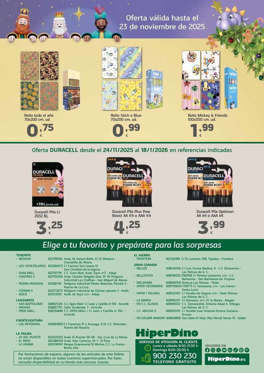 Ofertas de HiperDino España de 7 a 23 noviembre 2025 Folleto de juguetes
