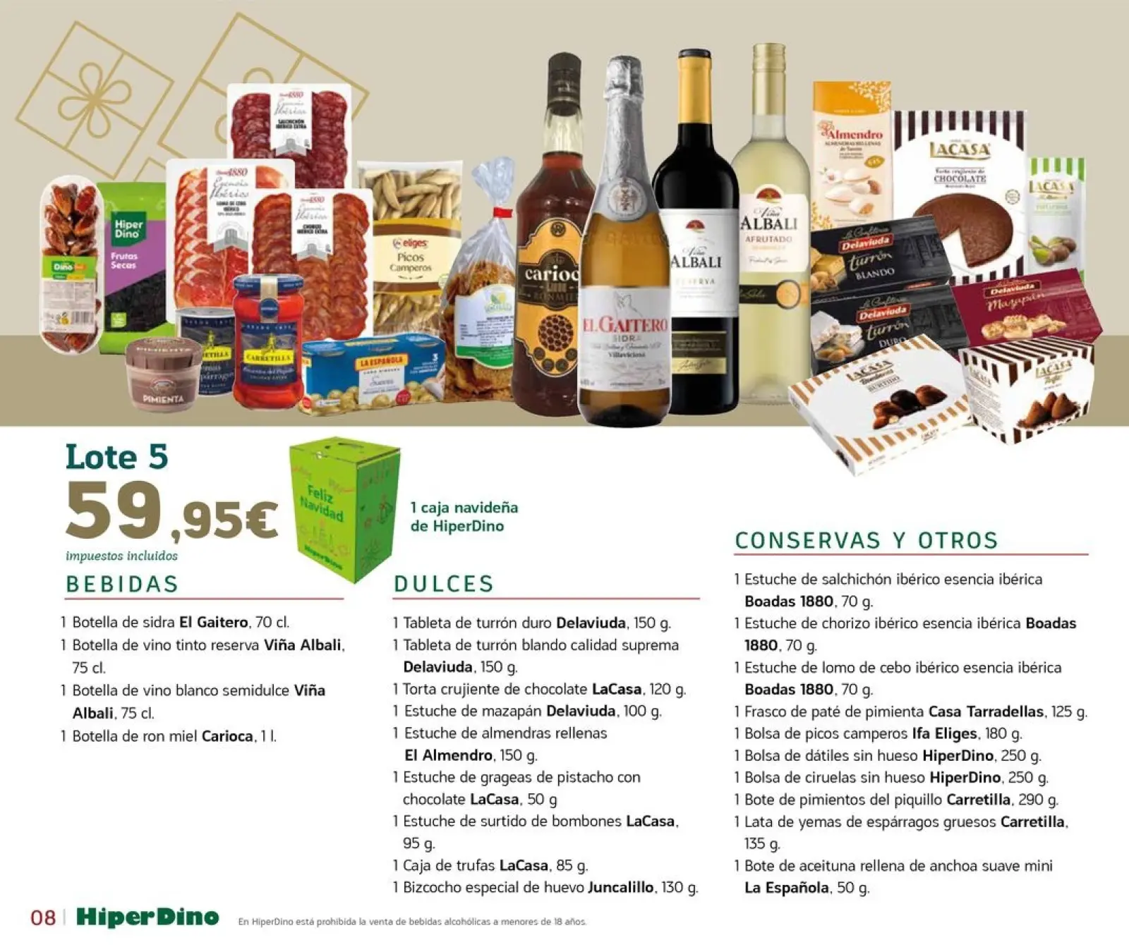 Page 8 dans Offres du Catalogue de Lots et Paniers chez HiperDino Espagne