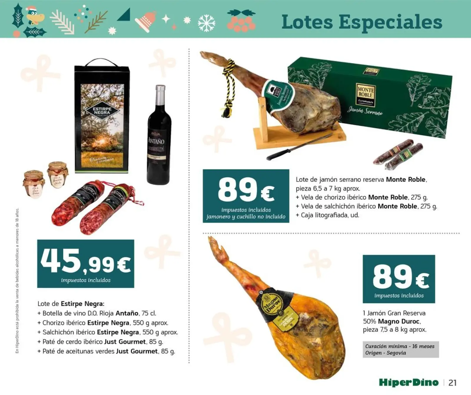 Page 21 dans Offres du Catalogue de Lots et Paniers chez HiperDino Espagne