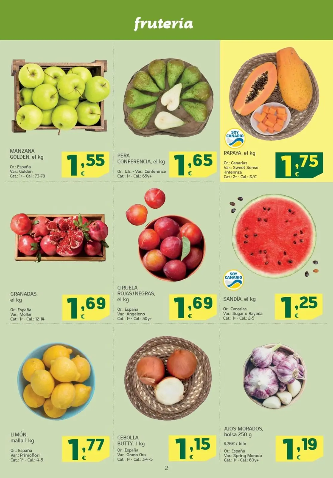 Page 2 dans Des offres qui volent chez HiperDino Espagne