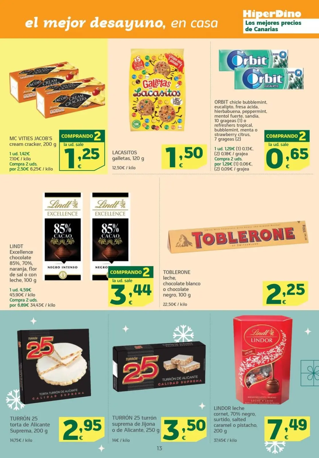 Page 13 dans Des offres qui volent chez HiperDino Espagne