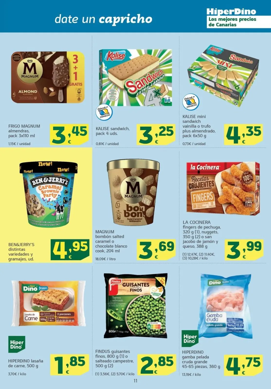 Page 11 dans Des offres qui volent chez HiperDino Espagne