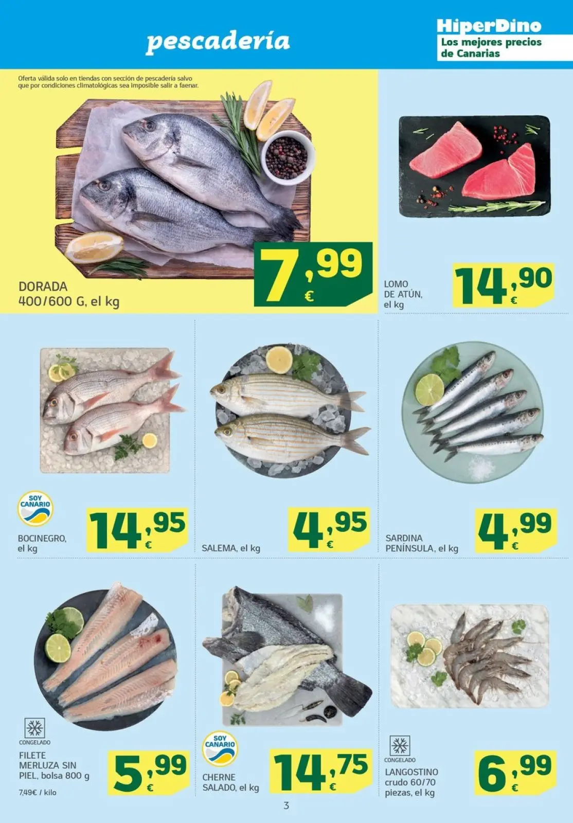 Page 3 dans Des offres qui volent chez HiperDino Espagne