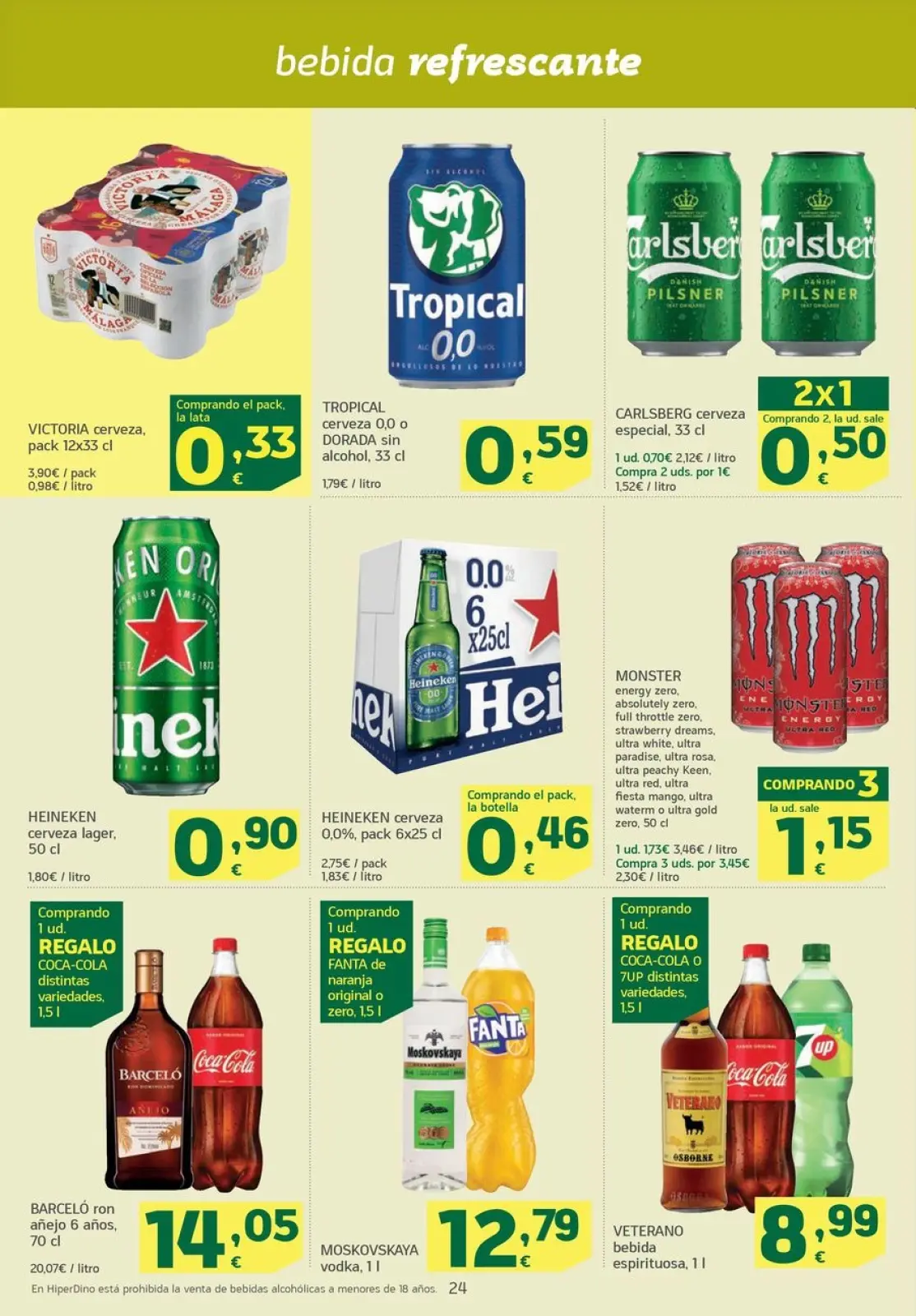Page 24 dans Des offres qui volent chez HiperDino Espagne
