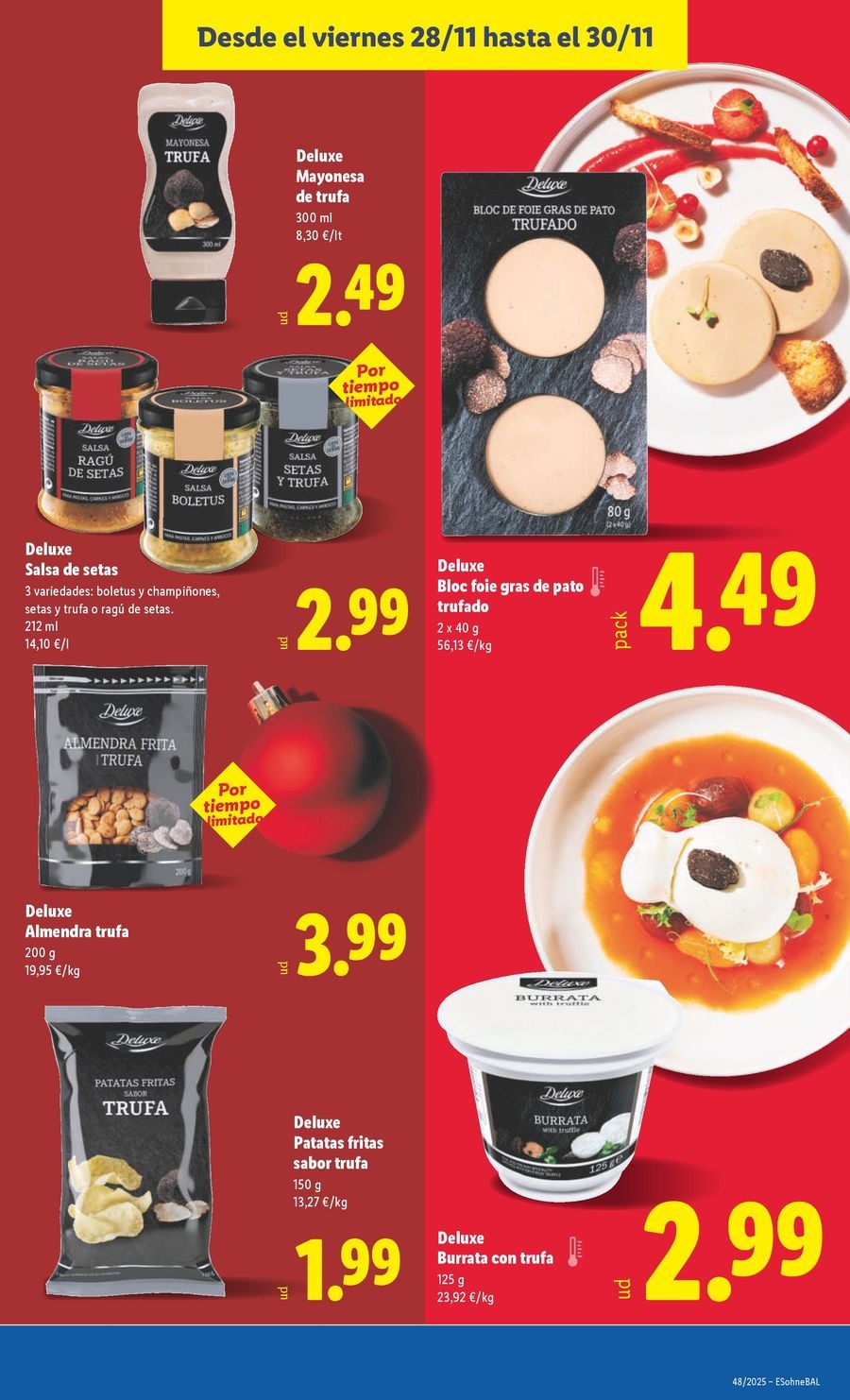 Ofertas de Lidl España de 24 a 30 noviembre 2025 ofertas semanales