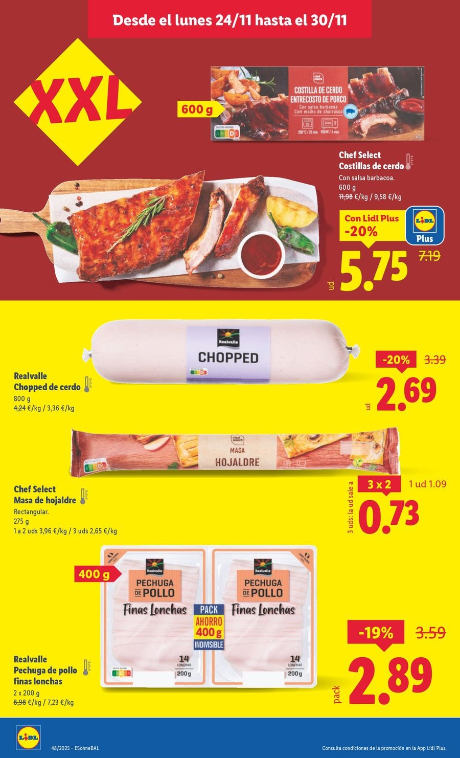 Ofertas de Lidl España de 24 a 30 noviembre 2025 ofertas semanales
