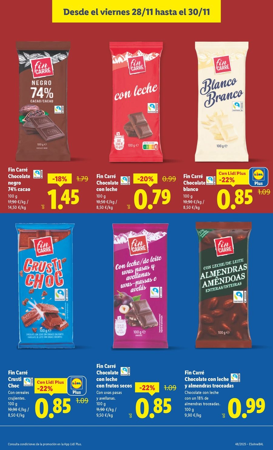 Ofertas de Lidl España de 24 a 30 noviembre 2025 ofertas semanales