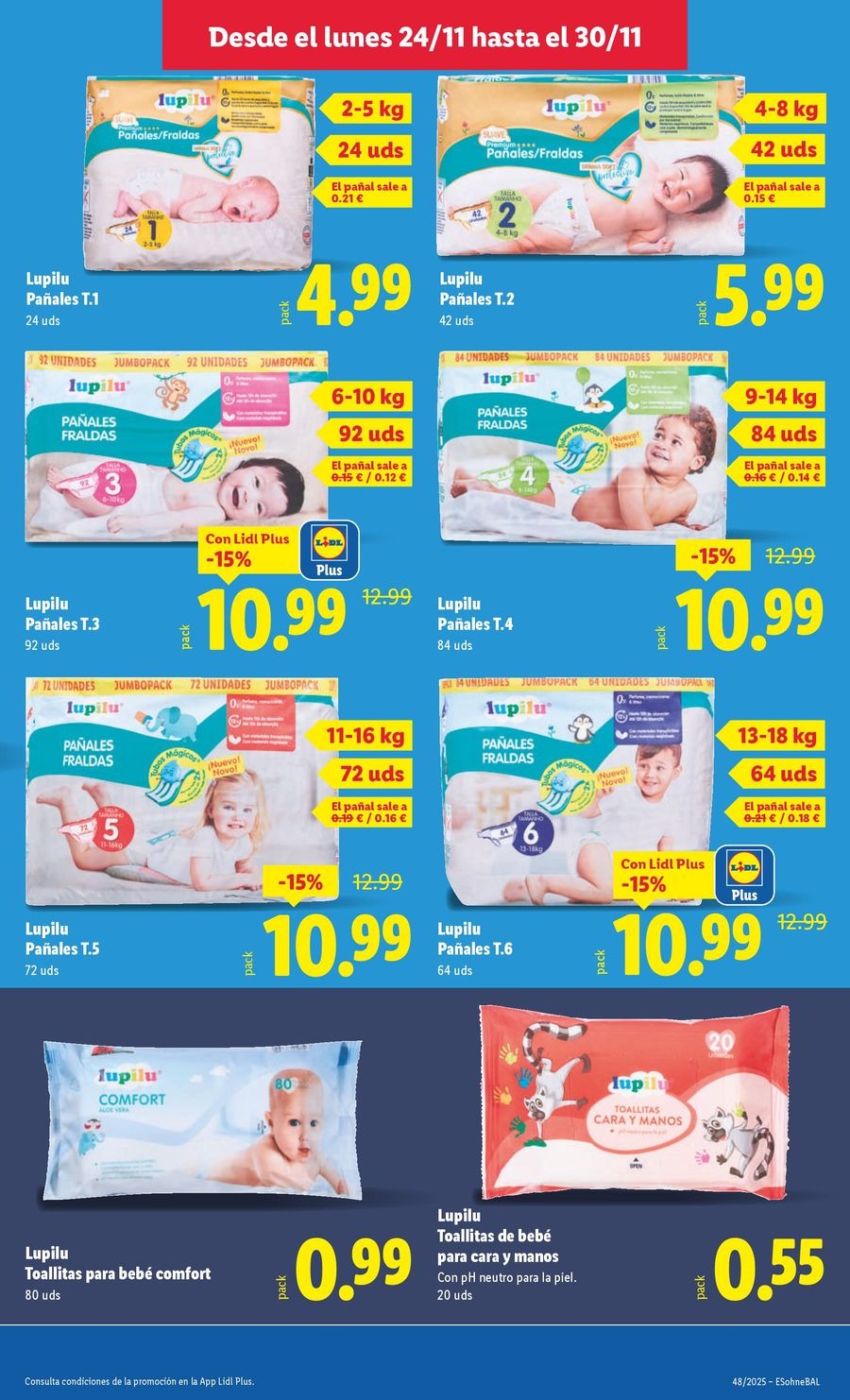 Ofertas de Lidl España de 24 a 30 noviembre 2025 ofertas semanales