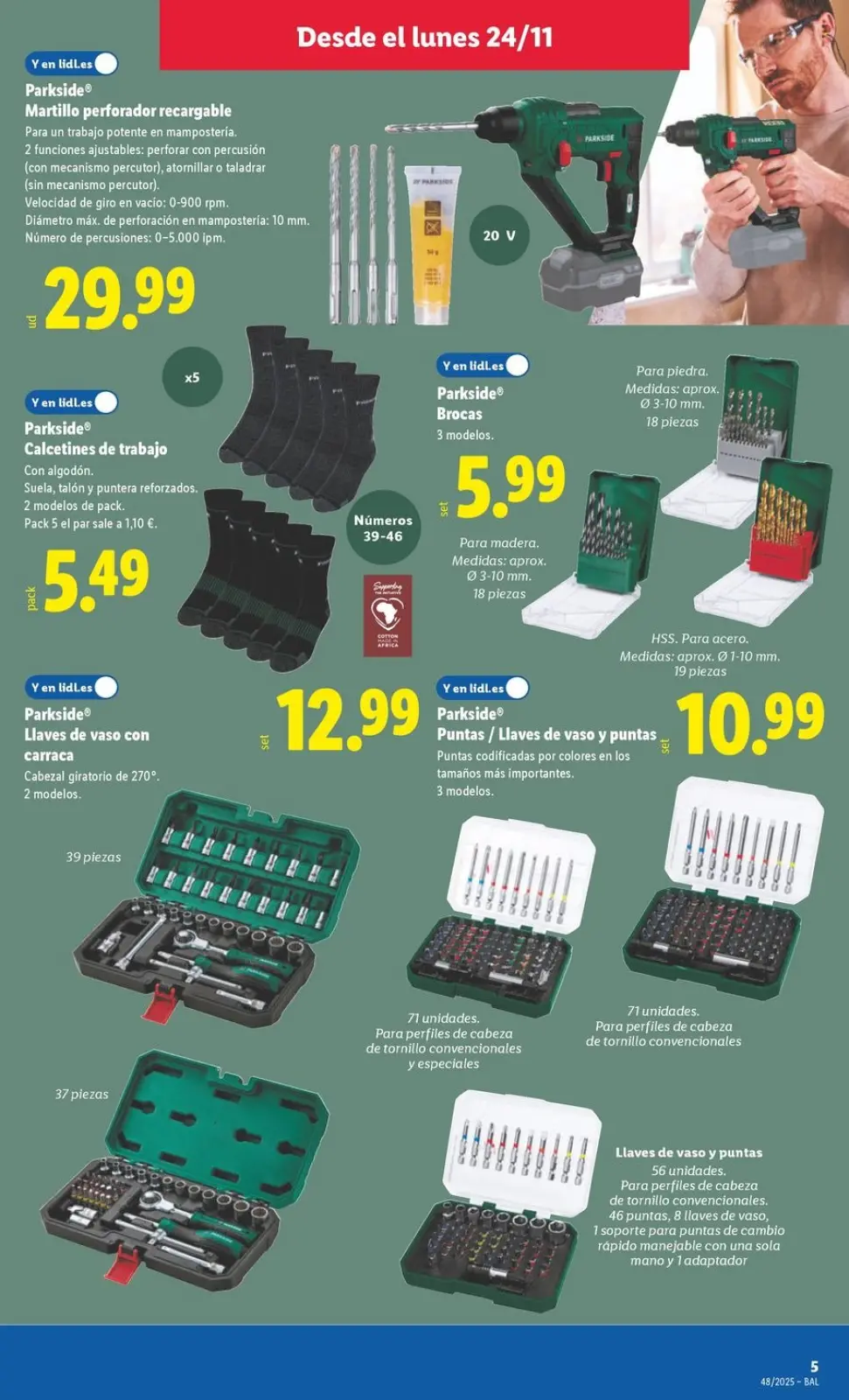 Page 7 dans offres d'outils matériels chez Lidl Espagne