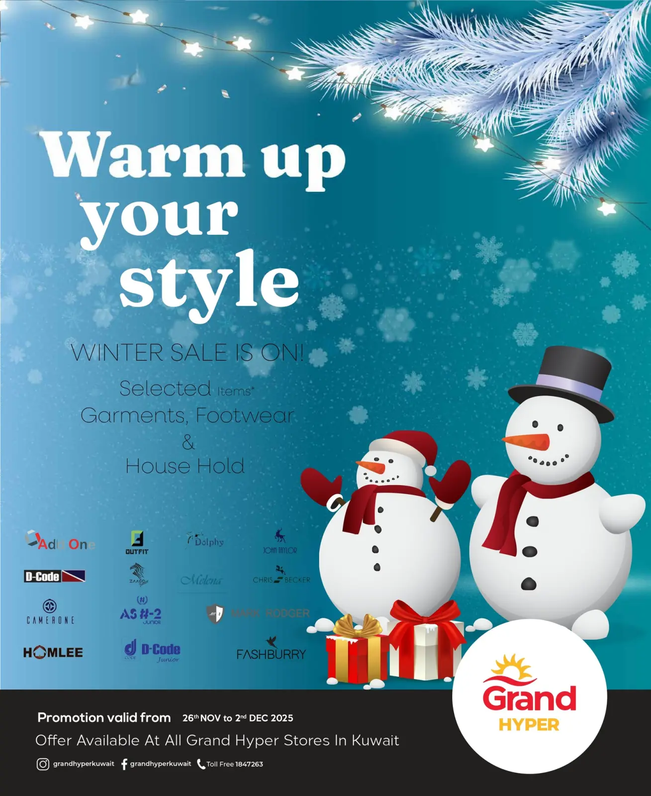 Página 1 en Ofertas de ropa de invierno en Grand hipermercado Kuwait