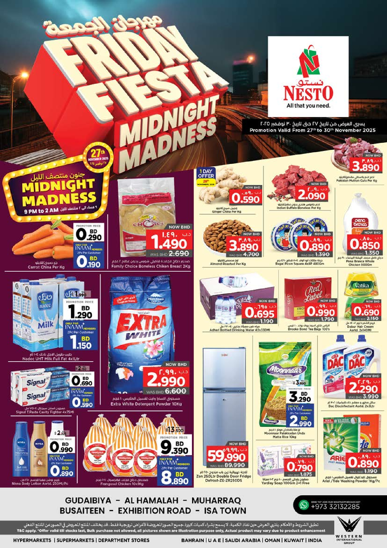 Ofertas de Nesto Bahréin de 27 a 30 noviembre 2025 Ofertas del festival del viernes